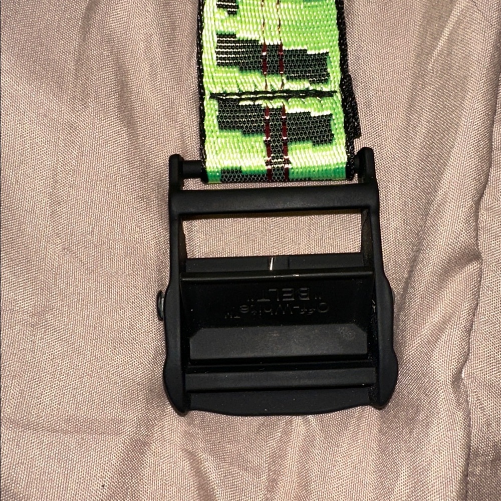 Authentic OFF-WHITE BELT. Green/black - Picture 2 of 5